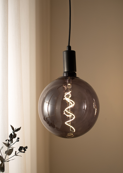 Leuchtmittel Globe - Eisen / Glas - Schwarz