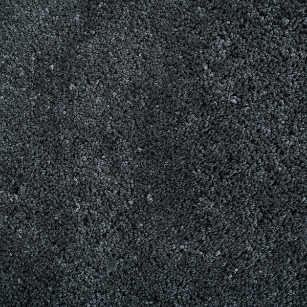 Badvorleger Cozy Bath Uni Rund - Polyester - Anthrazit - Anthrazit - Durchmesser: 60 cm