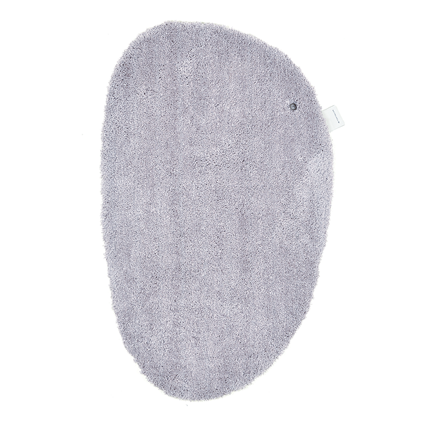 Badvorleger Cozy Bath Uni Oval - Polyester - Grau - Grau