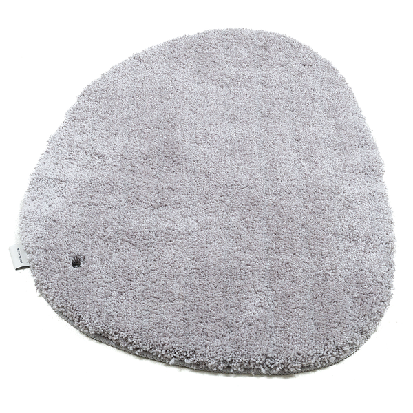 Badvorleger Cozy Bath Uni Oval - Polyester - Grau - Grau
