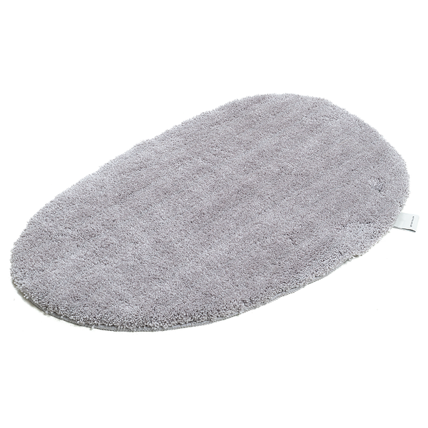 Badvorleger Cozy Bath Uni Oval - Polyester - Grau - Grau
