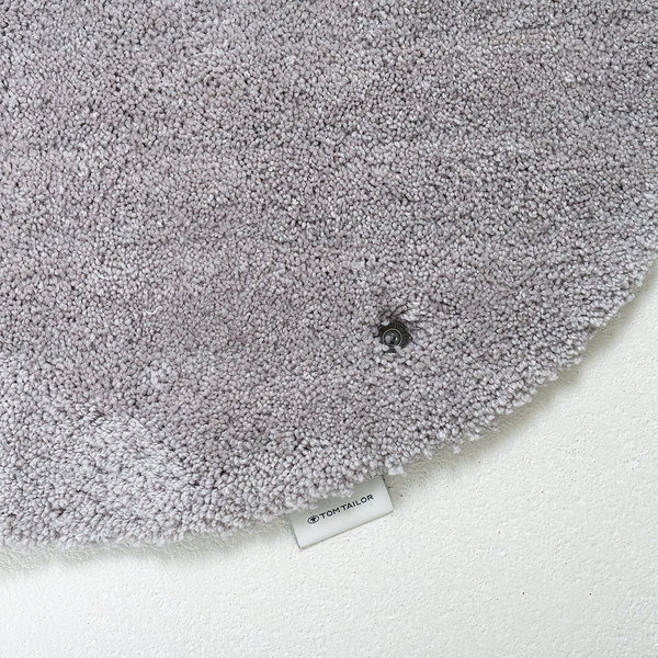 Badvorleger Cozy Bath Uni Oval - Polyester - Grau - Grau