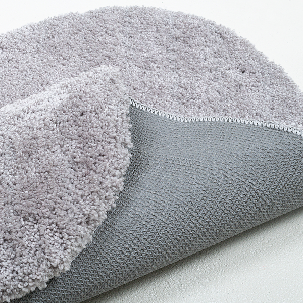 Badvorleger Cozy Bath Uni Oval - Polyester - Grau - Grau