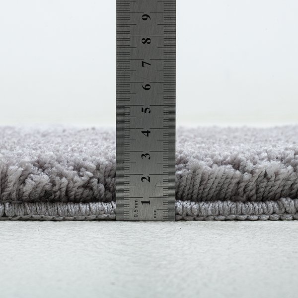 Badvorleger Cozy Bath Uni Oval - Polyester - Grau - Grau