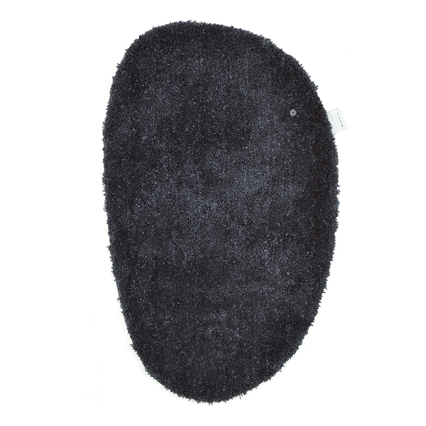 Badvorleger Cozy Bath Uni Oval - Polyester - Anthrazit - Anthrazit