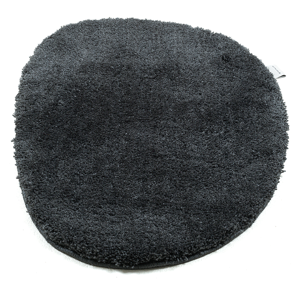 Badvorleger Cozy Bath Uni Oval - Polyester - Anthrazit - Anthrazit