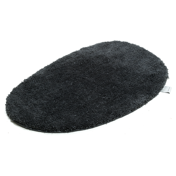 Badvorleger Cozy Bath Uni Oval - Polyester - Anthrazit - Anthrazit