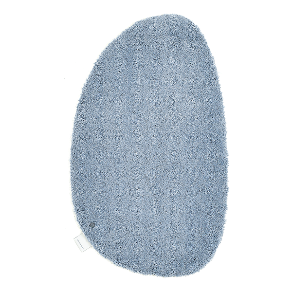 Badvorleger Cozy Bath Uni Oval - Polyester - Hellblau - Hellblau
