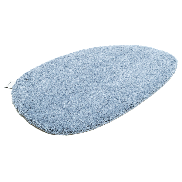 Badvorleger Cozy Bath Uni Oval - Polyester - Hellblau - Hellblau