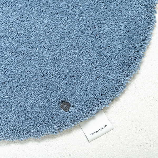 Badvorleger Cozy Bath Uni Oval - Polyester - Hellblau - Hellblau
