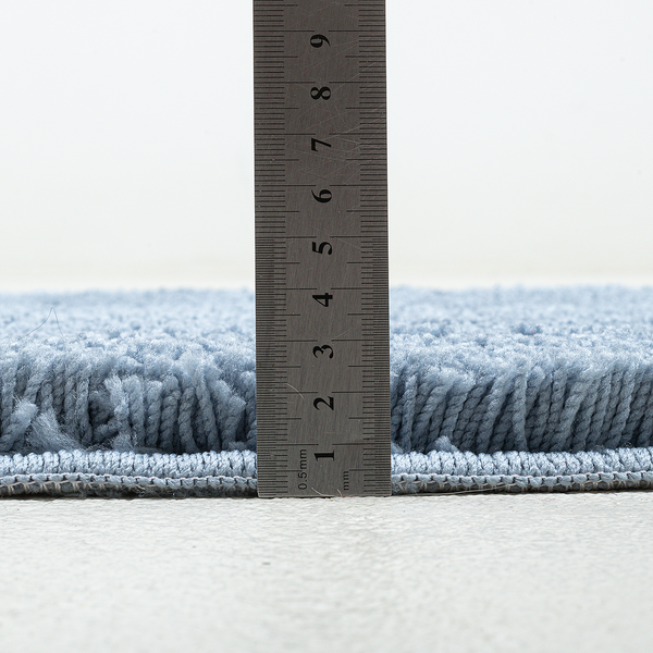 Badvorleger Cozy Bath Uni Oval - Polyester - Hellblau - Hellblau