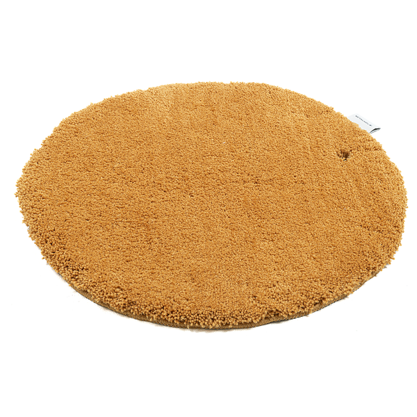 Badvorleger Cozy Bath Uni Rund - Polyester - Gold - Gold - Durchmesser: 60 cm