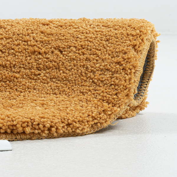 Badvorleger Cozy Bath Uni Rund - Polyester - Gold - Gold - Durchmesser: 60 cm