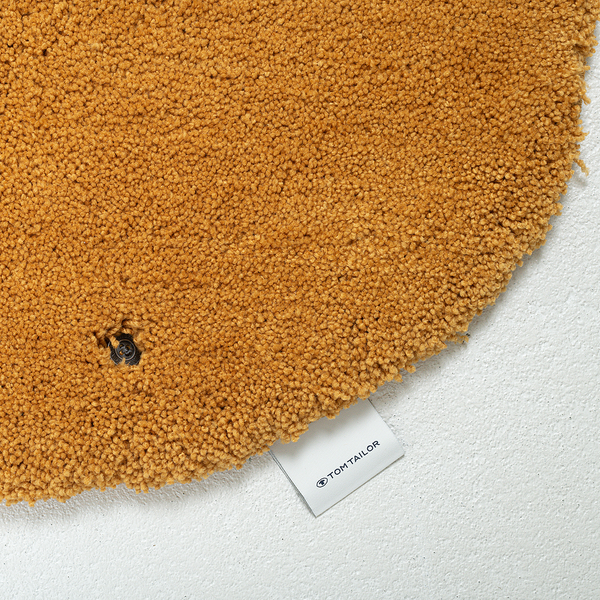 Badvorleger Cozy Bath Uni Rund - Polyester - Gold - Gold - Durchmesser: 60 cm