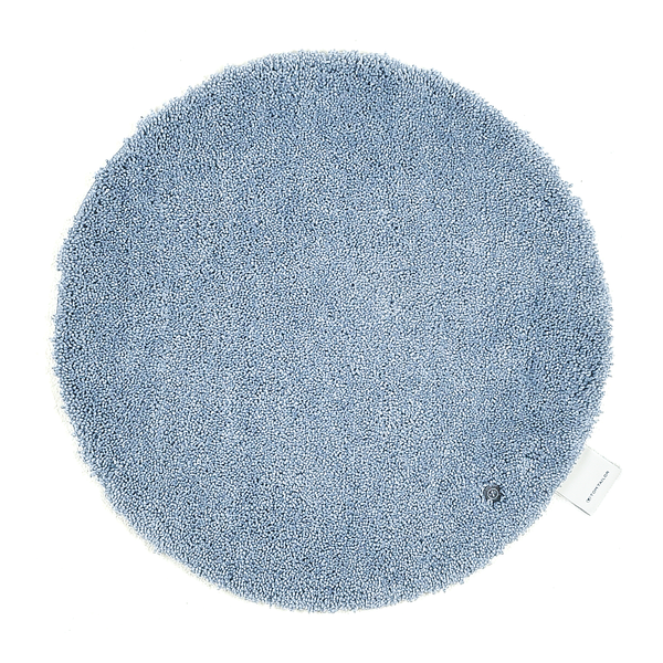 Badvorleger Cozy Bath Uni Rund - Polyester - Hellblau - Hellblau - Durchmesser: 60 cm