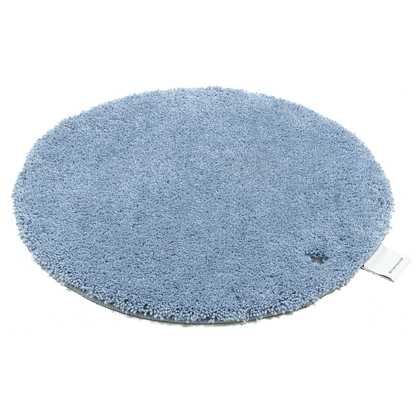 Badvorleger Cozy Bath Uni Rund - Polyester - Hellblau - Hellblau - Durchmesser: 60 cm