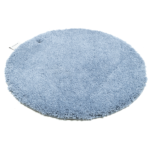 Badvorleger Cozy Bath Uni Rund - Polyester - Hellblau - Hellblau - Durchmesser: 60 cm