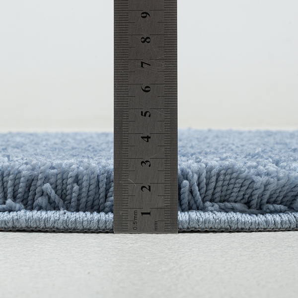 Badvorleger Cozy Bath Uni Rund - Polyester - Hellblau - Hellblau - Durchmesser: 60 cm