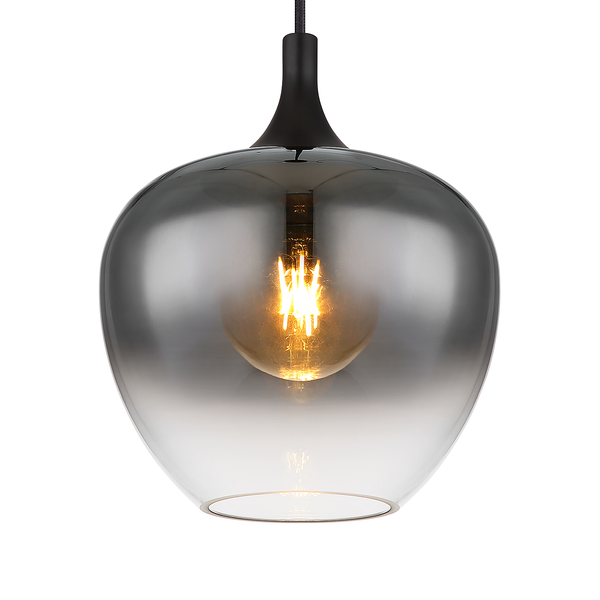 Pendelleuchte Maxy Typ B - Farbglas / Eisen - Durchmesser: 24 cm