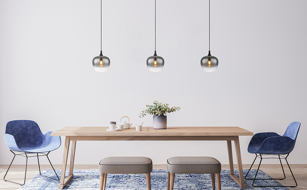Pendelleuchte Maxy Typ B - Farbglas / Eisen - Durchmesser: 24 cm