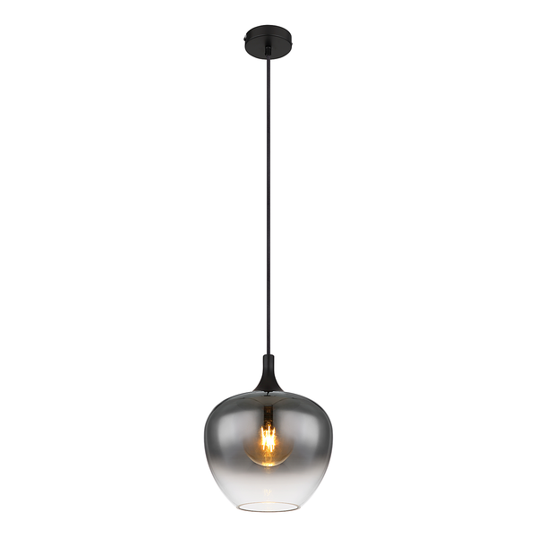 Pendelleuchte Maxy Typ B - Farbglas / Eisen - Durchmesser: 24 cm