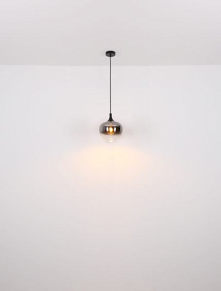 Pendelleuchte Maxy Typ B - Farbglas / Eisen - Durchmesser: 29 cm