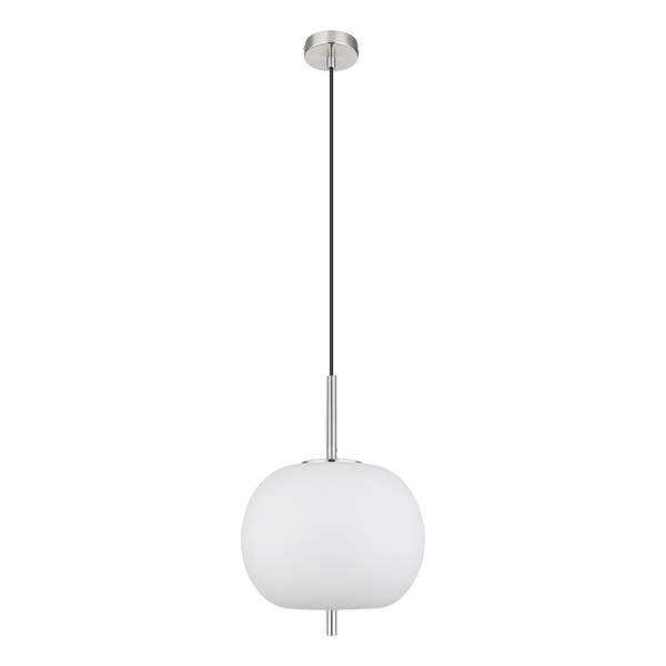 Pendelleuchte Blacky Typ J - Milchglas / Eisen - 1-flammig