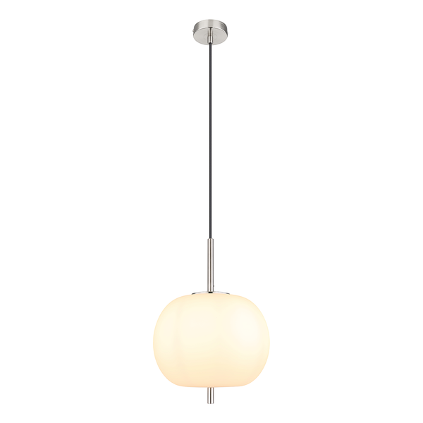 Pendelleuchte Blacky Typ J - Milchglas / Eisen - 1-flammig