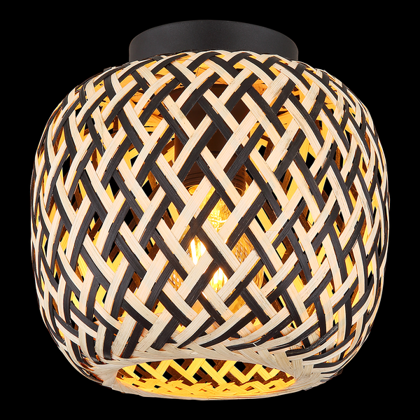 Deckenleuchte Colly - Bambus massiv / Eisen - 1-flammig