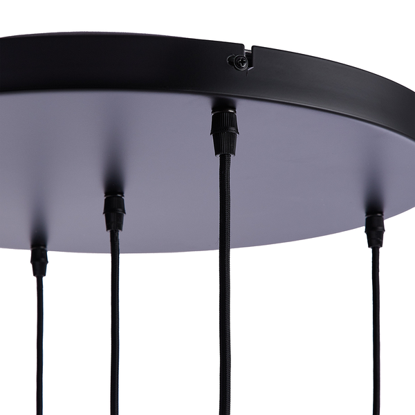 Hängeleuchte SOFIE - Eisen / Glas - 5 flammig - Bronze