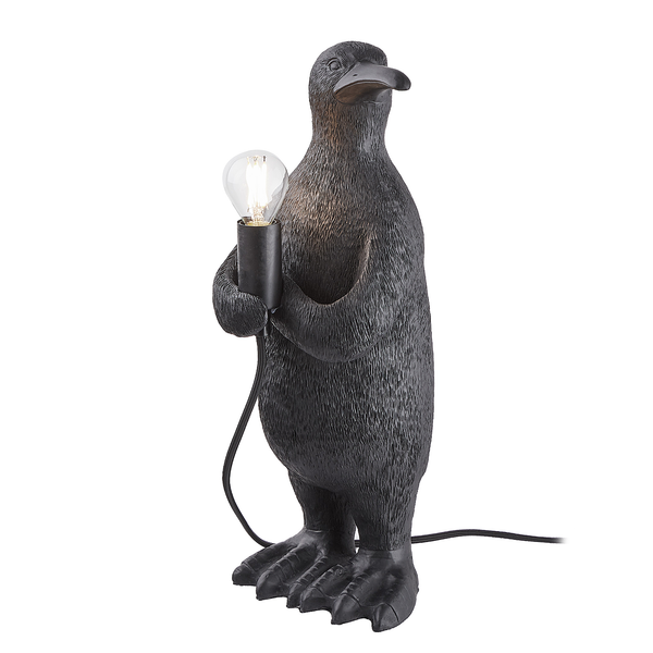 Tischleuchte RINALDO Pinguin - Polyresin / Eisen - 1-flammig - Höhe: 41 cm