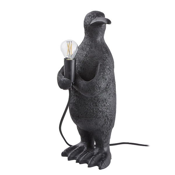 Tischleuchte RINALDO Pinguin - Polyresin / Eisen - 1-flammig - Höhe: 41 cm