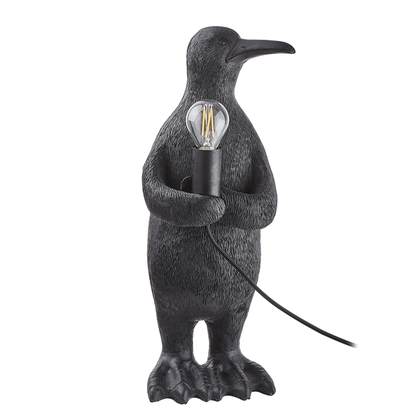 Tischleuchte RINALDO Pinguin - Polyresin / Eisen - 1-flammig - Höhe: 41 cm