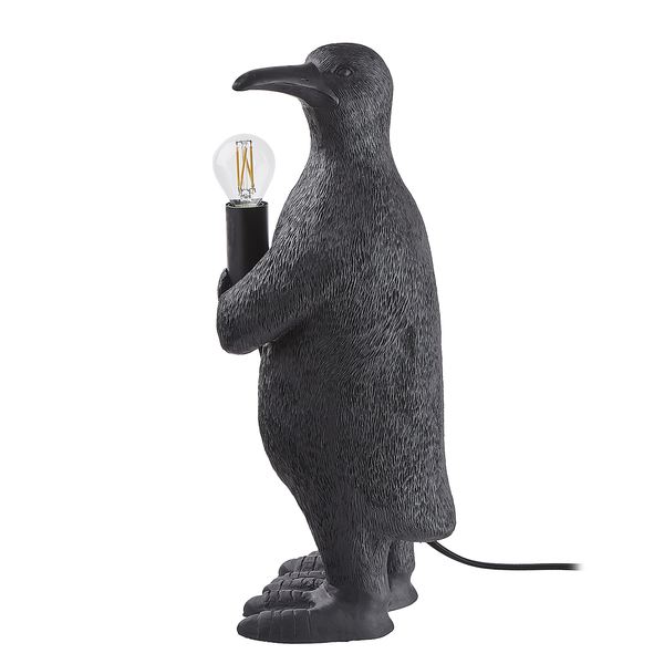 Tischleuchte RINALDO Pinguin - Polyresin / Eisen - 1-flammig - Höhe: 41 cm