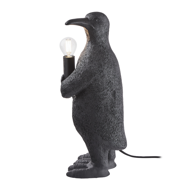 Tischleuchte RINALDO Pinguin - Polyresin / Eisen - 1-flammig - Höhe: 41 cm