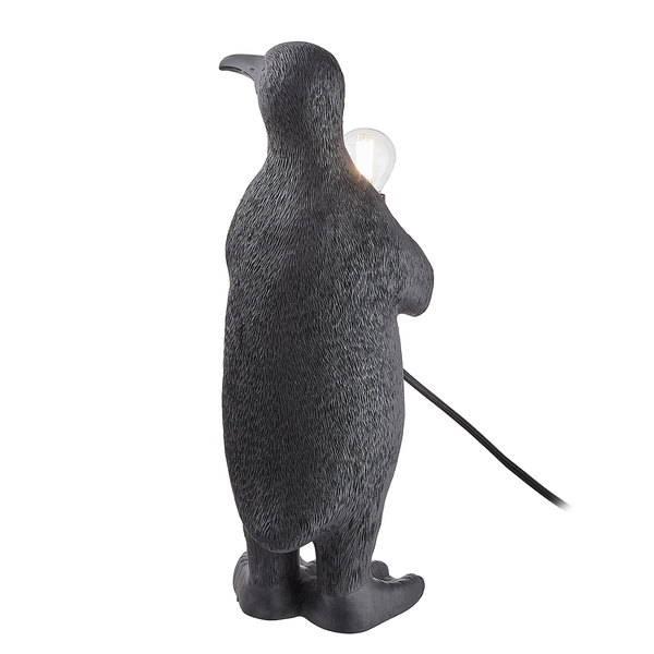 Tischleuchte RINALDO Pinguin - Polyresin / Eisen - 1-flammig - Höhe: 41 cm