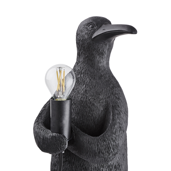 Tischleuchte RINALDO Pinguin - Polyresin / Eisen - 1-flammig - Höhe: 41 cm