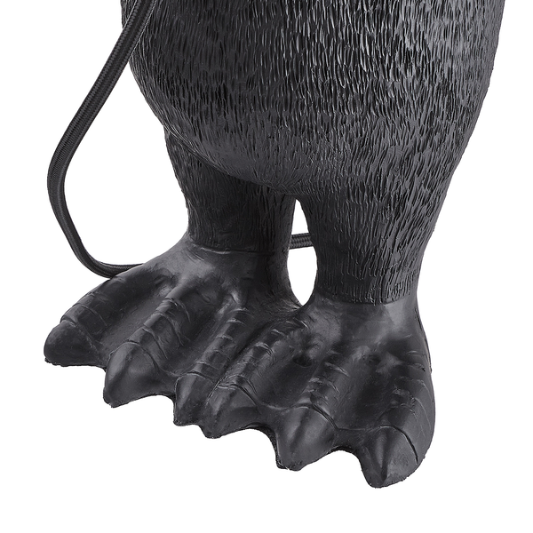 Tischleuchte RINALDO Pinguin - Polyresin / Eisen - 1-flammig - Höhe: 41 cm