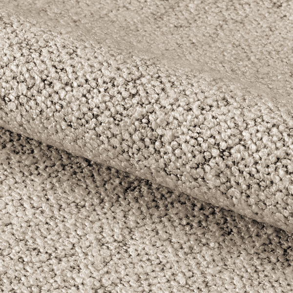 Drehbarer Polsterstuhl Kolmos 2er-Set - Bouclé Stoff Moena: Beige