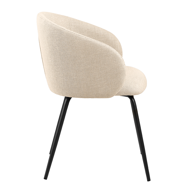 Armlehnenstuhl Skallo 2er-Set - Beige - Beige