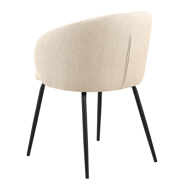 Armlehnenstuhl Skallo 2er-Set - Beige - Beige