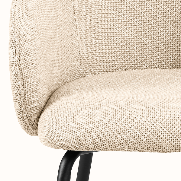 Armlehnenstuhl Skallo 2er-Set - Beige - Beige