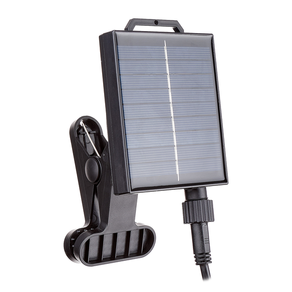 Hängeleuchte SOLANA mit Solarpanel - Metall / Kunstrattan - Braun