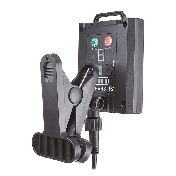 Hängeleuchte SOLANA mit Solarpanel - Metall / Kunstrattan - Braun