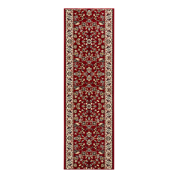 Läufer Vintage - Polypropylen / Jute - Rot - 80 x 450 cm