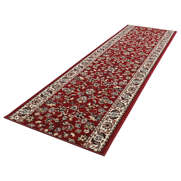 Läufer Vintage - Polypropylen / Jute - Rot - 80 x 450 cm