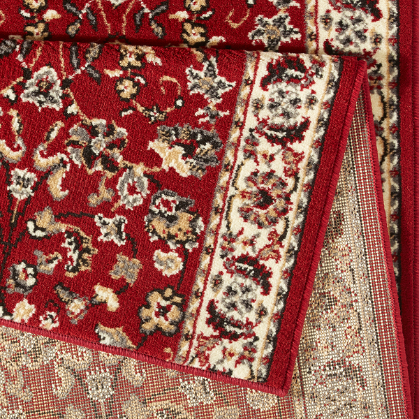 Läufer Vintage - Polypropylen / Jute - Rot - 80 x 450 cm