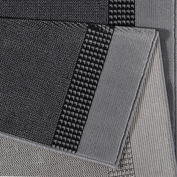 Läufer Band - Polypropylen / Jute - Grau - 80 x 400 cm