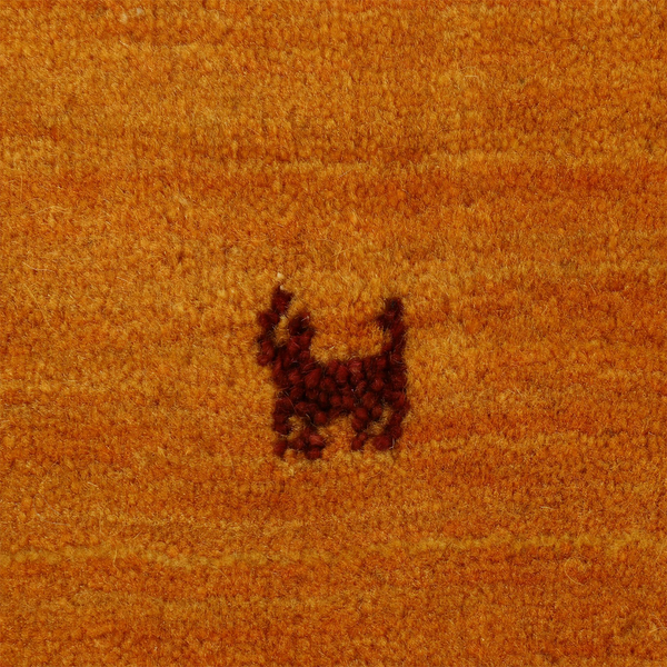 Läufer Gabbeh Uni - Wolle - Gelb - 75 x 200 cm