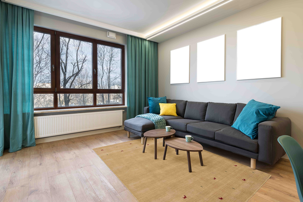 Wollteppich Gabbeh Uni - Wolle - Beige - 60 x 90 cm